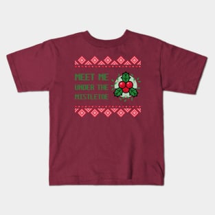 Mistletoe xmas Christmas Kids T-Shirt